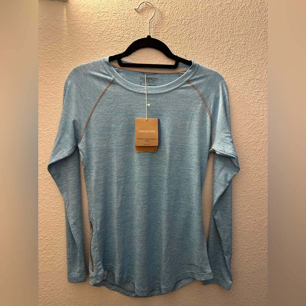 Patagonia Light Blue Tropic Comfort Crew Neck Shirt